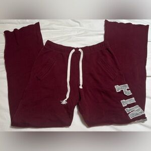 Women’s PINK maroon joggers